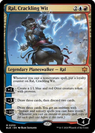 Ral Crackling Wit Promo Pack: Bloomburrow Magic card