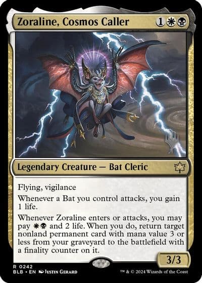 Zoraline Cosmos Caller Promo Pack: Bloomburrow Magic card