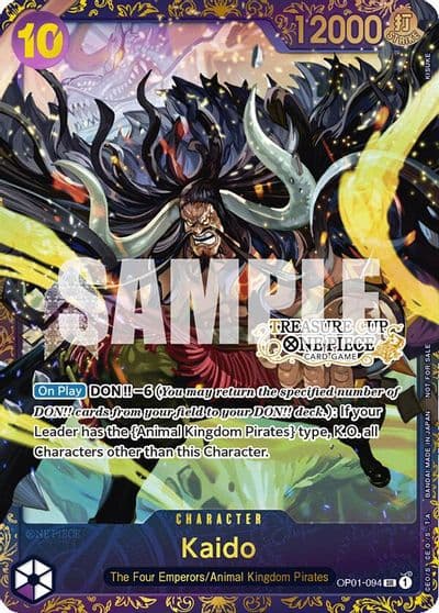 Kaido Treasure Cup One Piece Promotion Cards One Piece card