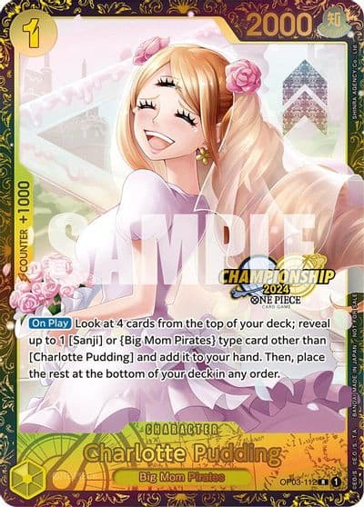 Charlotte Pudding Championship 2024 One Piece Promotion Cards One Piece card