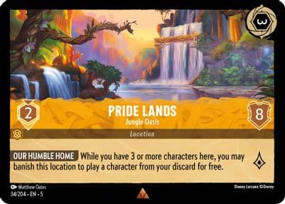 Pride Lands Jungle Oasis Shimmering Skies Lorcana card