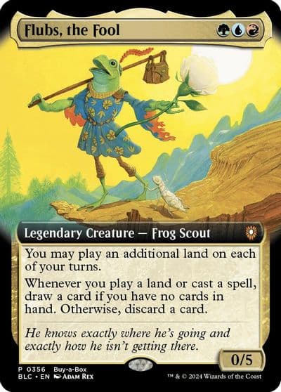 Flubs the Fool Extended Art Buy-A-Box Promos Magic card