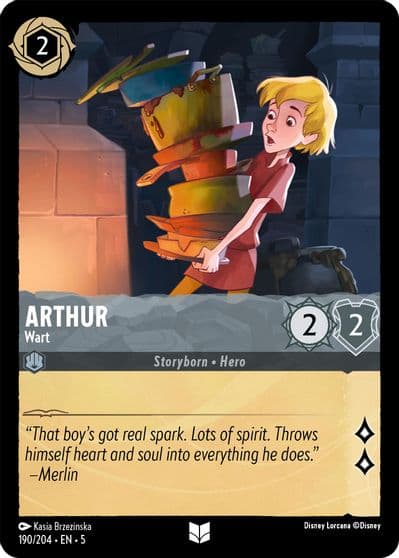 Arthur Wart Shimmering Skies Lorcana card