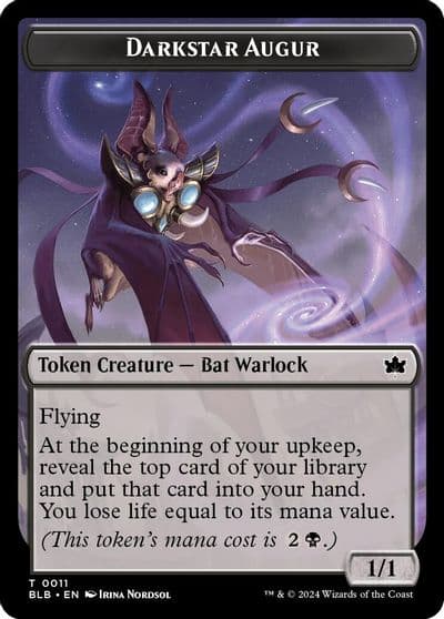 Darkstar Augur Token Bloomburrow Magic card