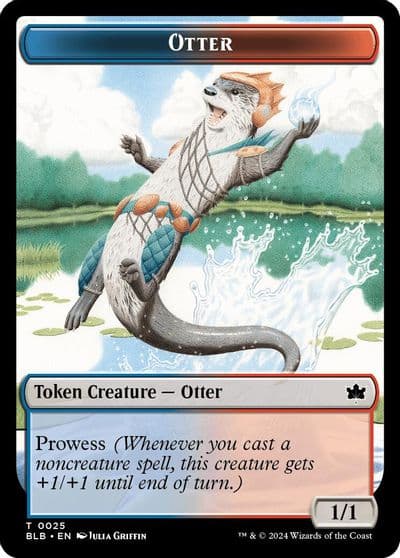 Otter Token Bloomburrow Magic card