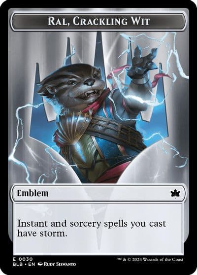 Emblem Ral Crackling Wit Bloomburrow Magic card
