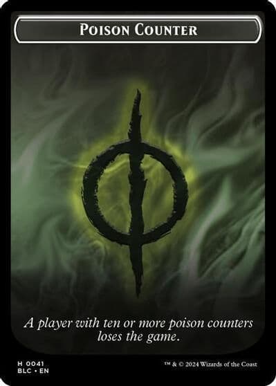 Poison Counter Rabbit Double Sided Token Commander: Bloomburrow Magic card