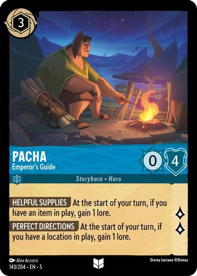 Pacha Emperors Guide Shimmering Skies Lorcana card