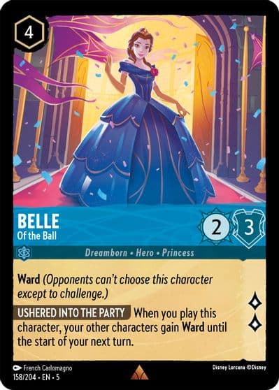 Belle Of the Ball Shimmering Skies Lorcana card