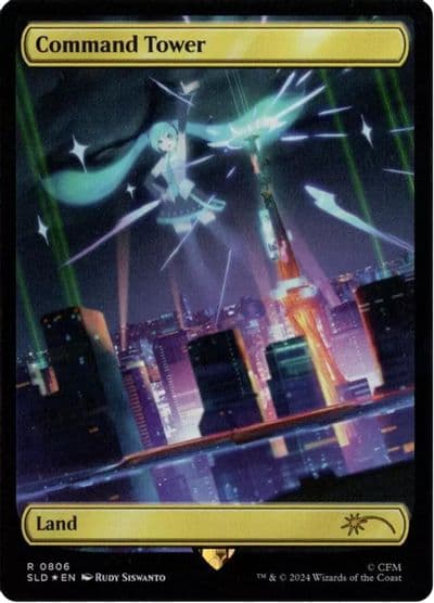 Command Tower 0806 Rainbow Foil Secret Lair Drop Series Magic card