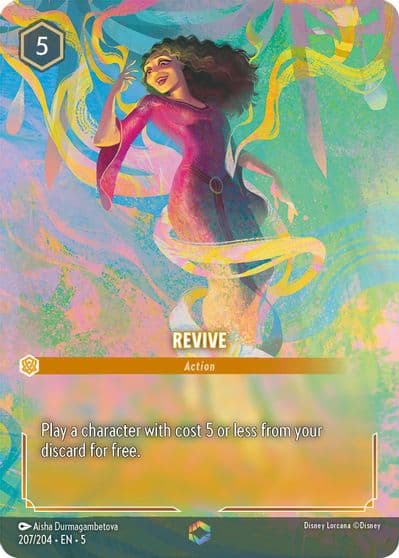 Revive Enchanted Shimmering Skies Lorcana card
