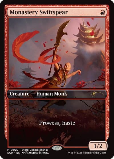 Monastery Swiftspear Game Day & Store Championship Promos Magic card