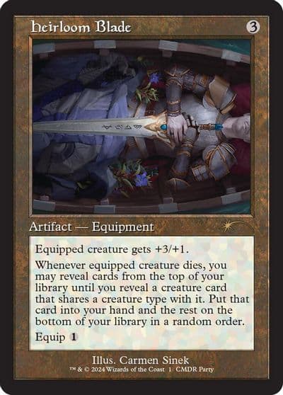 Heirloom Blade Retro Frame WPN & Gateway Promos Magic card