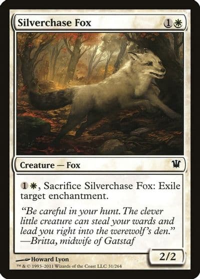 Silverchase Fox Innistrad Magic card