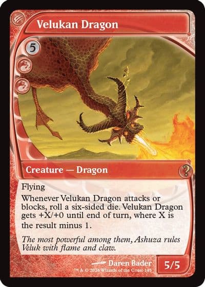 Velukan Dragon Future Sight Mystery Booster 2 Magic card