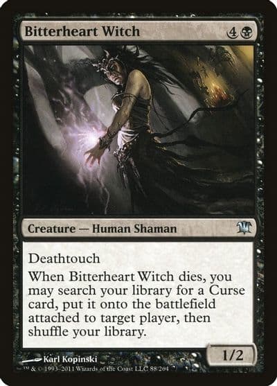 Bitterheart Witch Innistrad Magic card