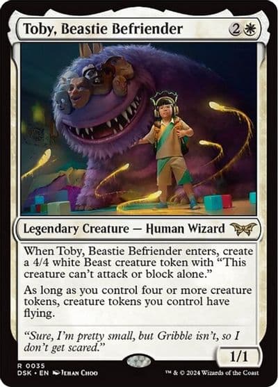 Toby Beastie Befriender Duskmourn: House of Horror Magic card