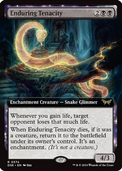 Enduring Tenacity Extended Art Duskmourn: House of Horror Magic card
