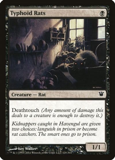 Typhoid Rats Innistrad Magic card