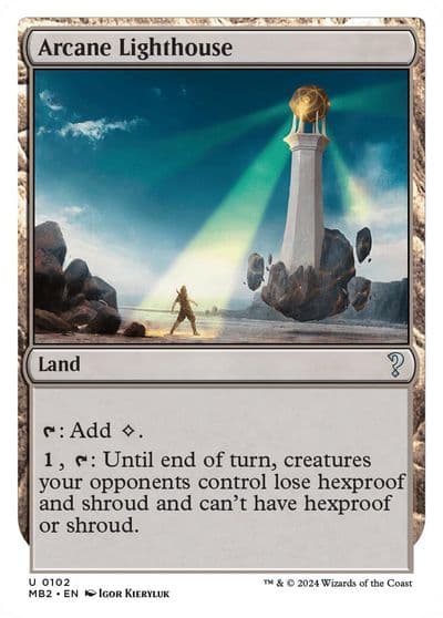 Arcane Lighthouse White Border Mystery Booster 2 Magic card