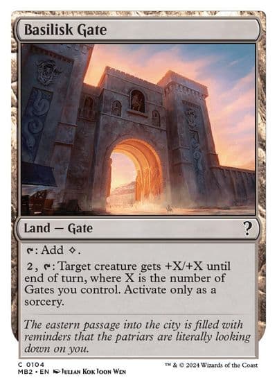 Basilisk Gate White Border Mystery Booster 2 Magic card