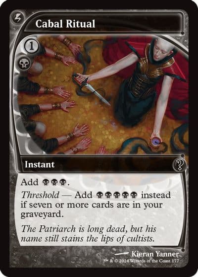 Cabal Ritual Future Sight Mystery Booster 2 Magic card