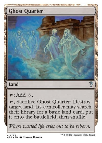 Ghost Quarter White Border Mystery Booster 2 Magic card