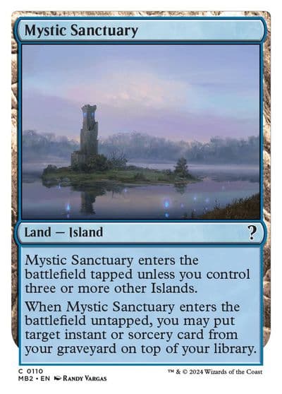 Mystic Sanctuary White Border Mystery Booster 2 Magic card