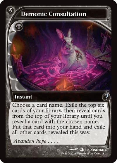Demonic Consultation Future Sight Mystery Booster 2 Magic card