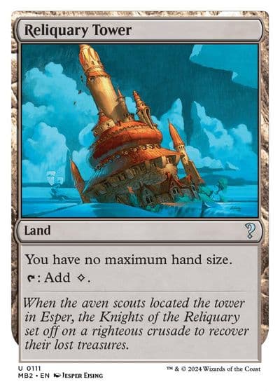 Reliquary Tower White Border Mystery Booster 2 Magic card
