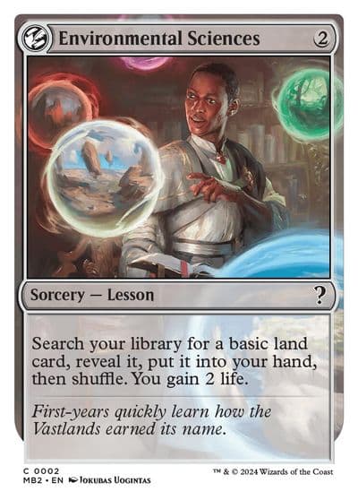 Environmental Sciences White Border Mystery Booster 2 Magic card