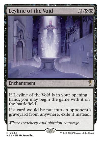 Leyline of the Void White Border Mystery Booster 2 Magic card