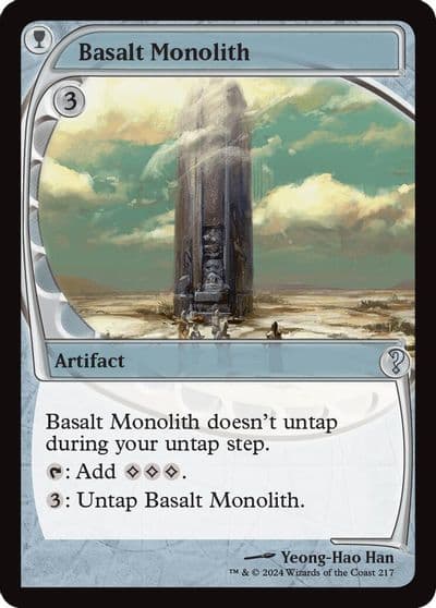 Basalt Monolith Future Sight Mystery Booster 2 Magic card