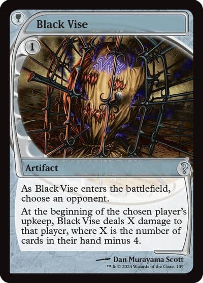 Black Vise Future Sight Mystery Booster 2 Magic card