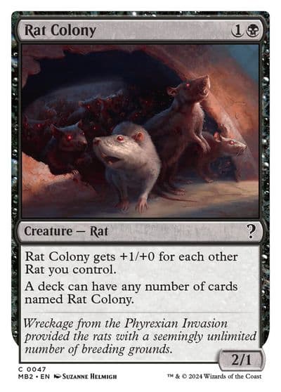 Rat Colony White Border Mystery Booster 2 Magic card