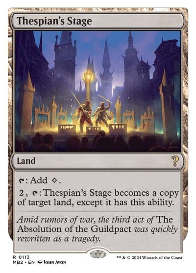Thespians Stage White Border Mystery Booster 2 Magic card