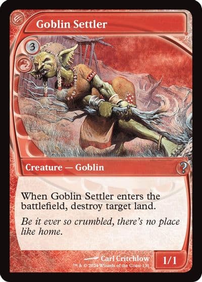 Goblin Settler Future Sight Mystery Booster 2 Magic card