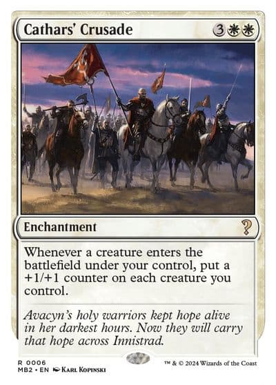 Cathars Crusade White Border Mystery Booster 2 Magic card