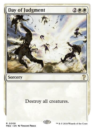 Day of Judgment White Border Mystery Booster 2 Magic card