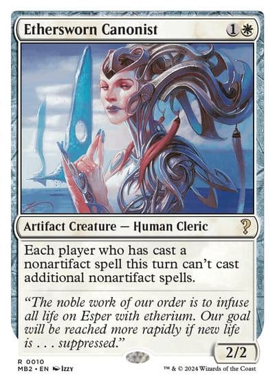 Ethersworn Canonist White Border Mystery Booster 2 Magic card