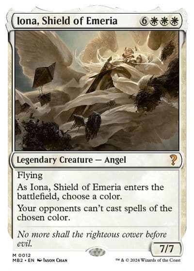 Iona Shield of Emeria White Border Mystery Booster 2 Magic card