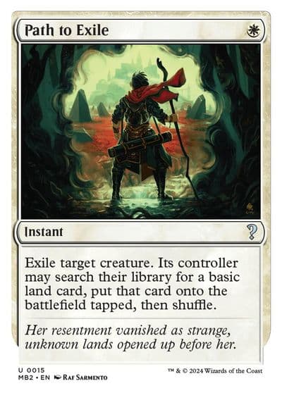Path to Exile White Border Mystery Booster 2 Magic card