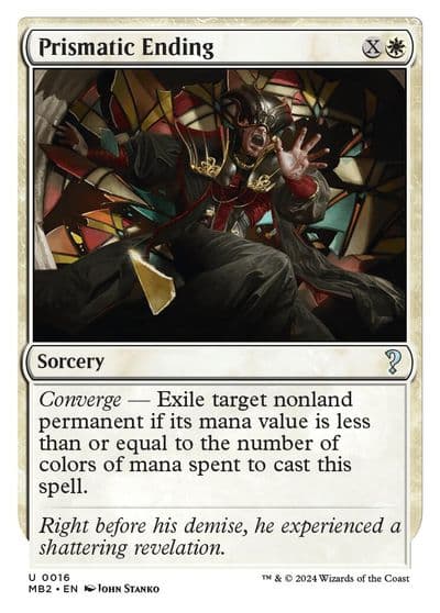 Prismatic Ending White Border Mystery Booster 2 Magic card