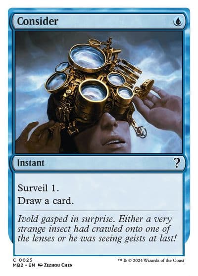 Consider White Border Mystery Booster 2 Magic card