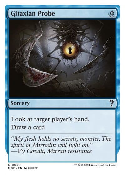 Gitaxian Probe White Border Mystery Booster 2 Magic card