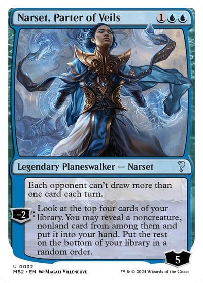 Narset Parter of Veils White Border Mystery Booster 2 Magic card
