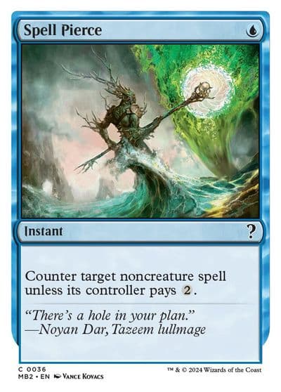 Spell Pierce White Border Mystery Booster 2 Magic card