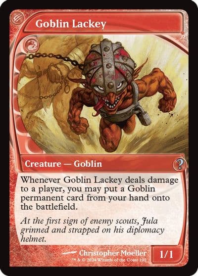 Goblin Lackey Future Sight Mystery Booster 2 Magic card