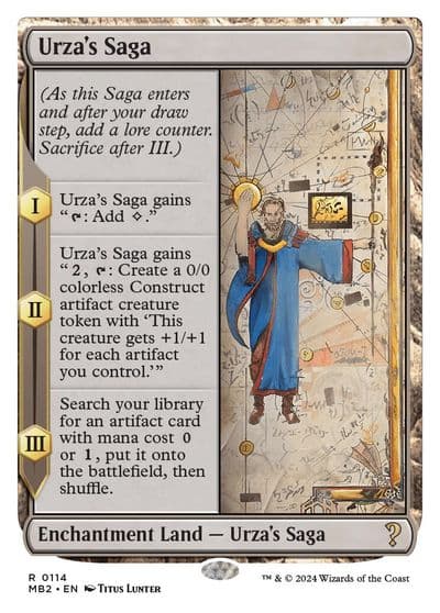 Urzas Saga White Border Mystery Booster 2 Magic card
