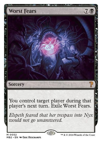 Worst Fears White Border Mystery Booster 2 Magic card